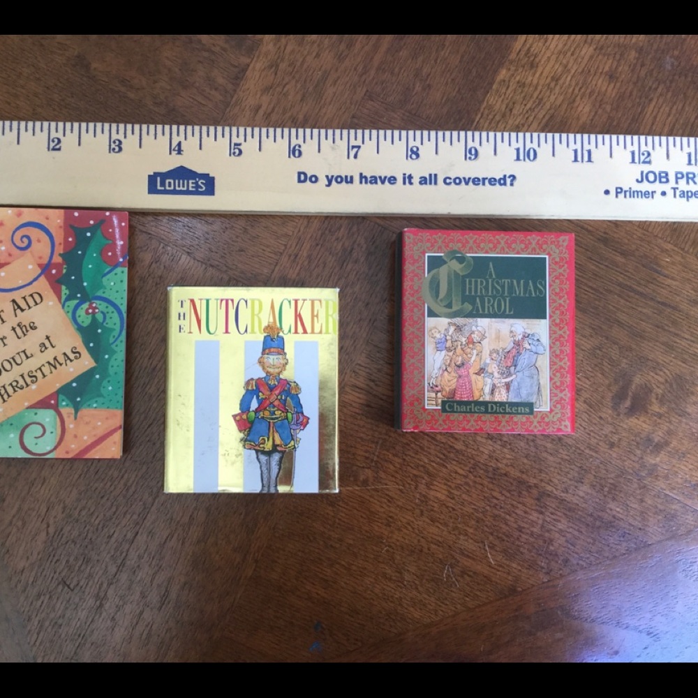 3 miniature books